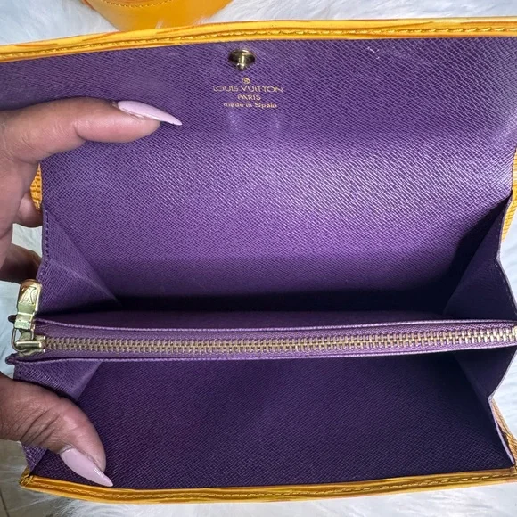 SOLD LV Yellow EPI Leather Long Wallet - Picture 5 of 12
